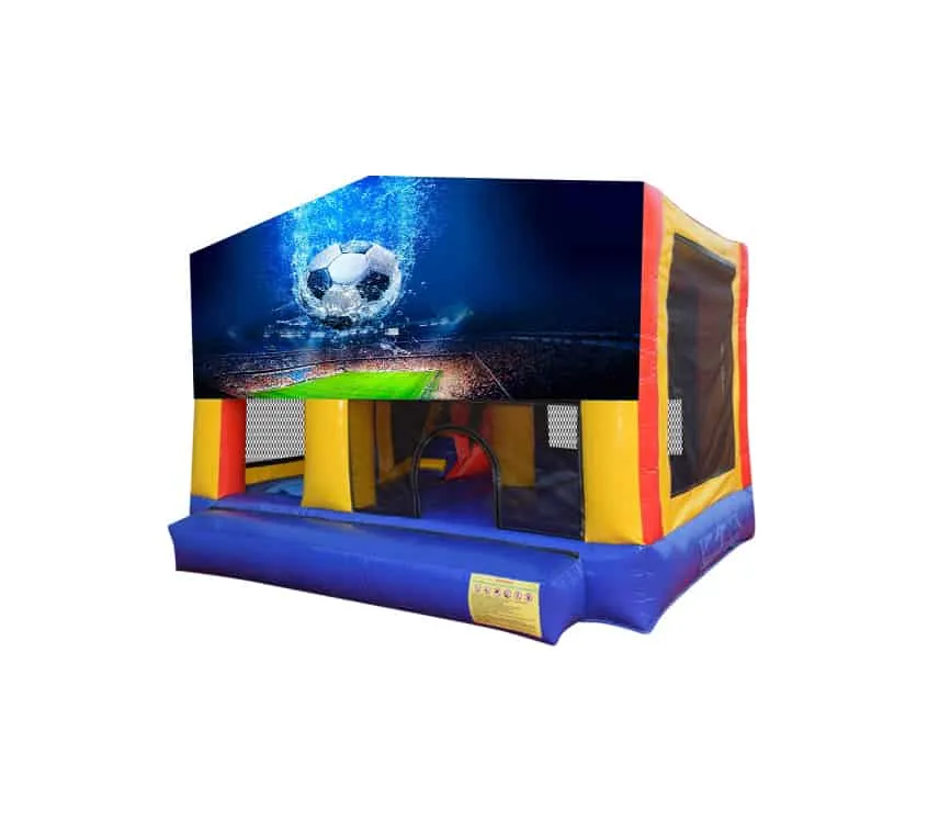 Soccer Small Slide Jumping Castle