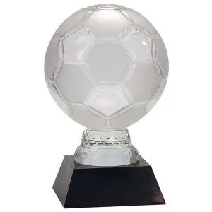 Soccer Trophy - Glass Soccer Ball