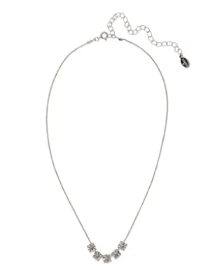 Sorrelli Shaughna Tennis Necklace - Palladium Crystal