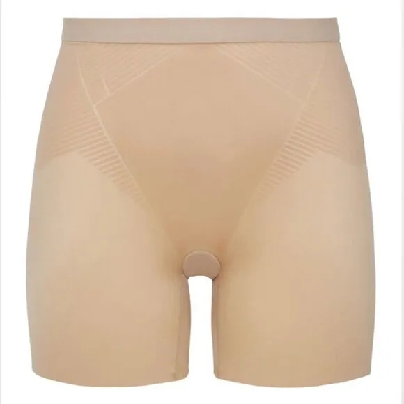 Spanx Women's Thinstincts 2.0 High-Waisted Mid-Thigh Shorts size small NWT