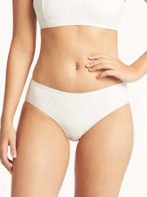 Spinnaker Mid Bikini Bottoms In White