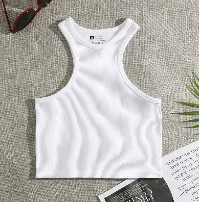 Sports Quick-Dry Sleeveless Crop Top.W-240703-1