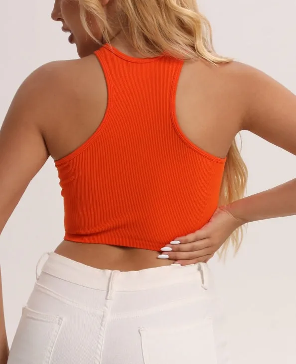 Sports Quick-Dry Sleeveless Crop Top.W-240703-1