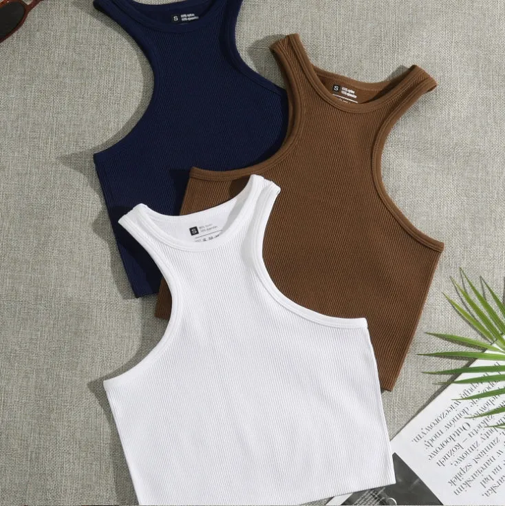 Sports Quick-Dry Sleeveless Crop Top.W-240703-1