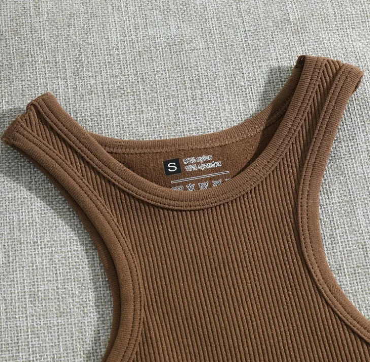 Sports Quick-Dry Sleeveless Crop Top.W-240703-1