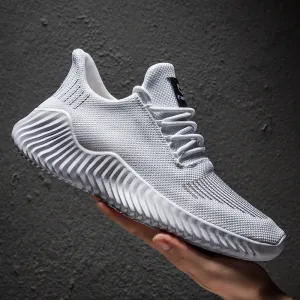 Sports Shoes Men's Flying Thread Knitted Breathable Casual Men's Shoes