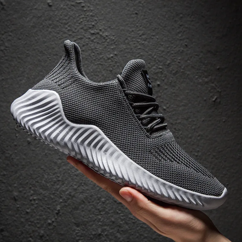 Sports Shoes Men's Flying Thread Knitted Breathable Casual Men's Shoes