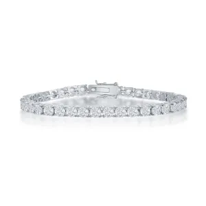 Sterling Silver 4mm Cubic Zirconia Tennis Bracelet, 7.5" (97605)