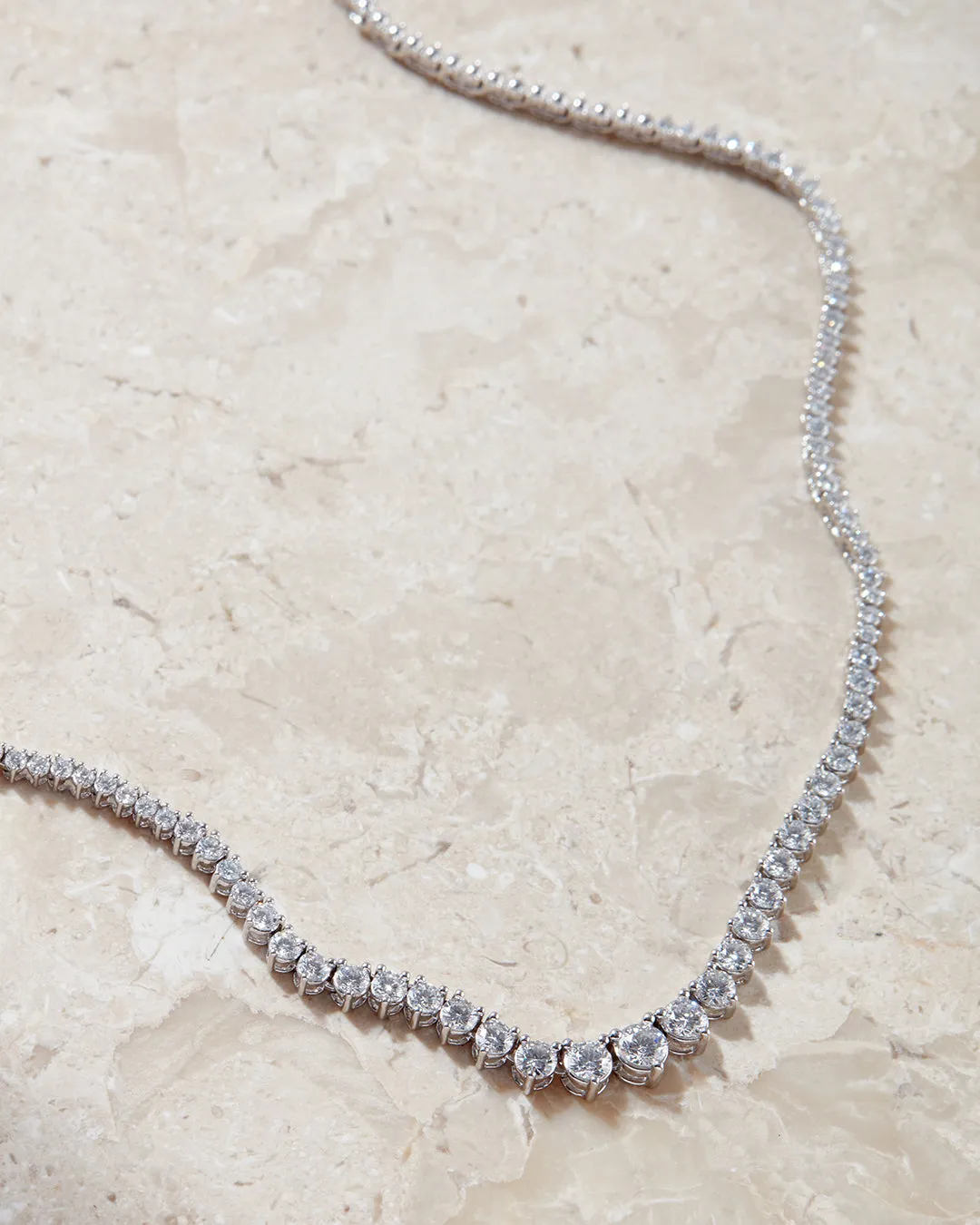 The Graduated Tennis Necklace