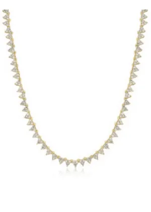 The Isabelle Stud Tennis Necklace