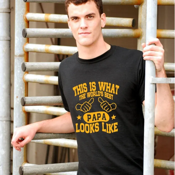 This is What the World's Best Papa Looks Like T-Shirt for Men