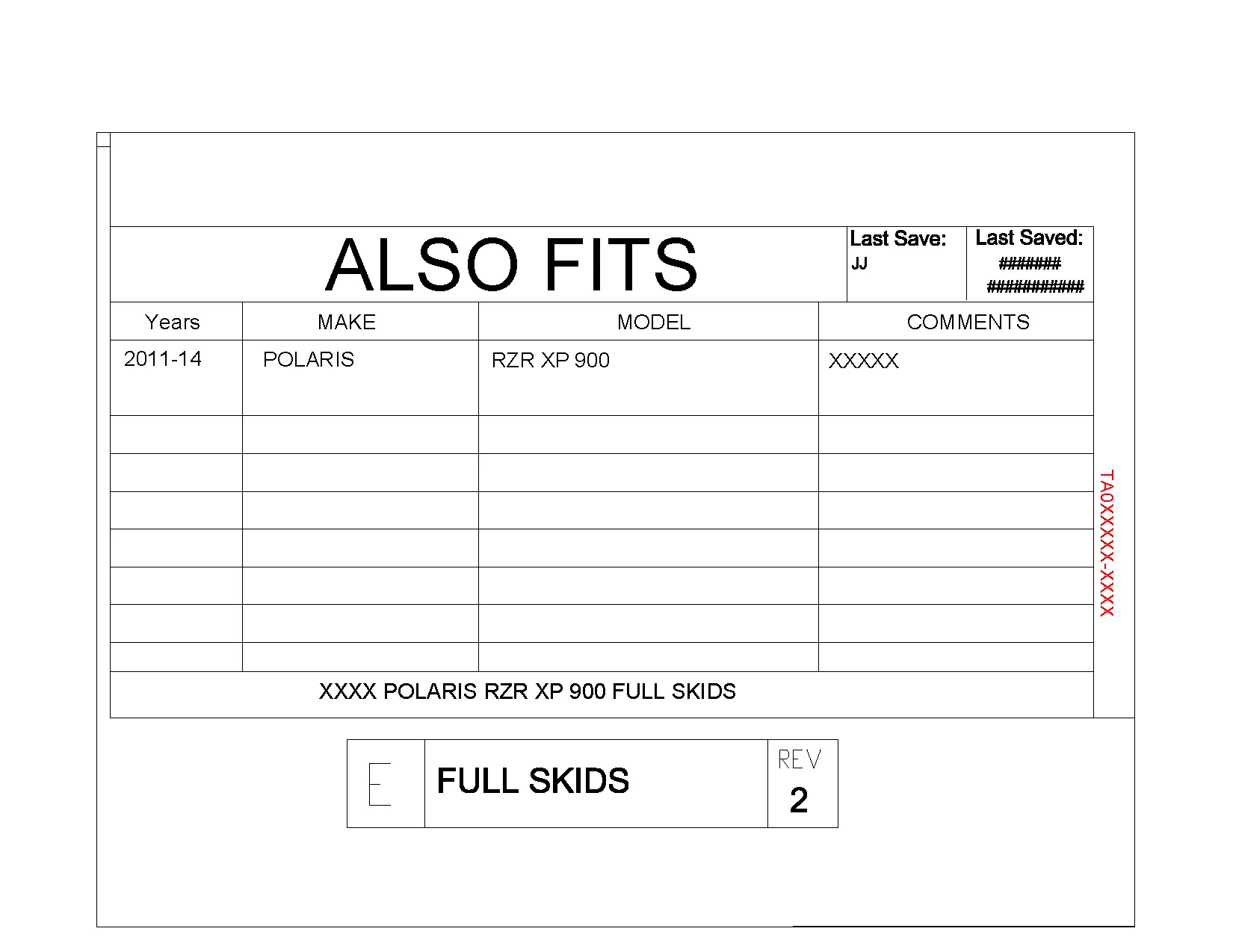 Trail Armor RZR XP 900 Full Skids with Slider Nerfs Extended Rear Coverage 2011-2014