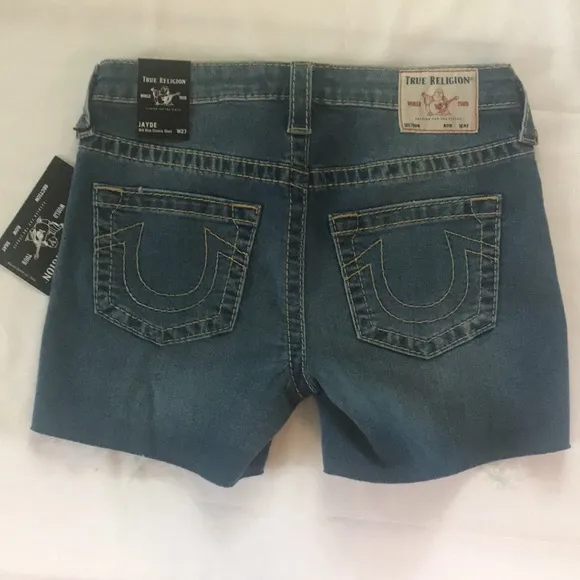 True Religion Jayde Mid-Rise Big-T Jean Shirts 27