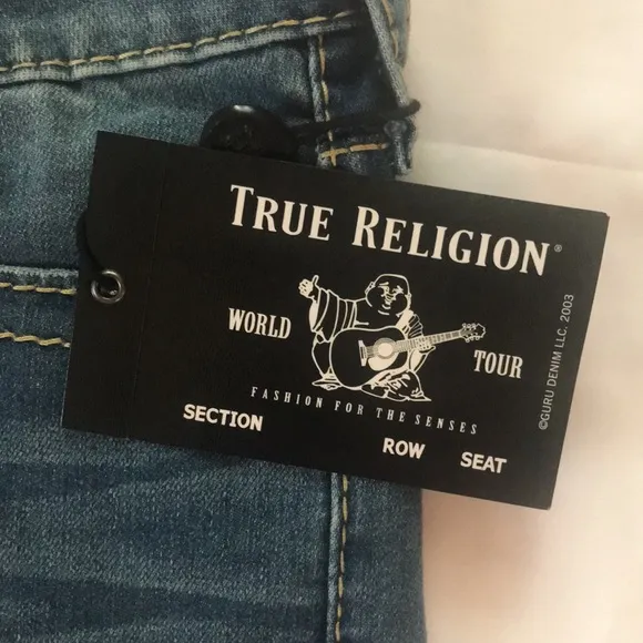 True Religion Jayde Mid-Rise Big-T Jean Shirts 27