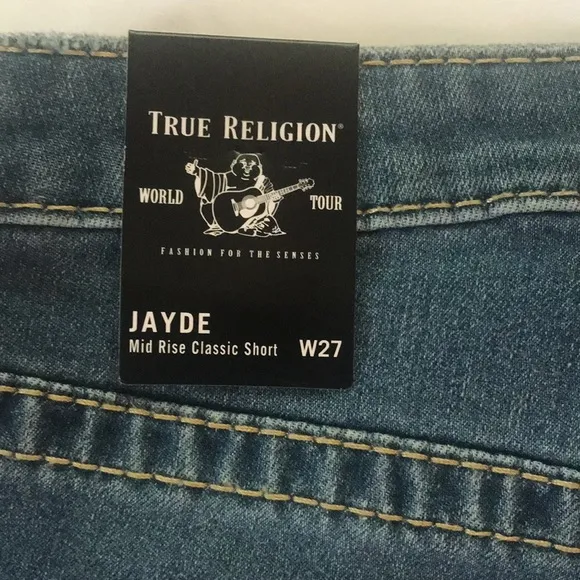 True Religion Jayde Mid-Rise Big-T Jean Shirts 27