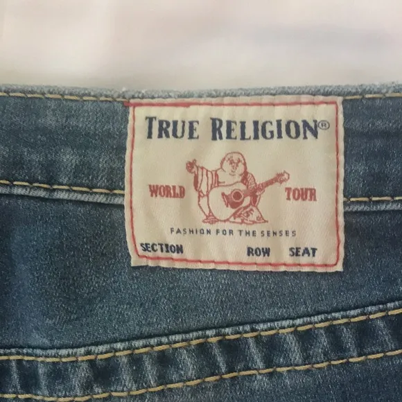 True Religion Jayde Mid-Rise Big-T Jean Shirts 27