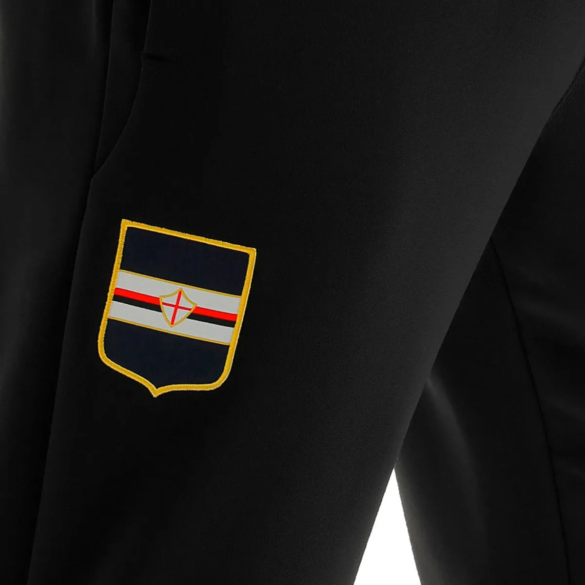 UC Sampdoria black presentation soccer tracksuit 2021/22 - Macron