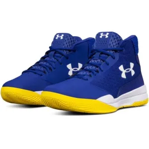 Under Armour Jet Mid Blue/Yellow size 8 MEN’S BASKETBALL SHOES