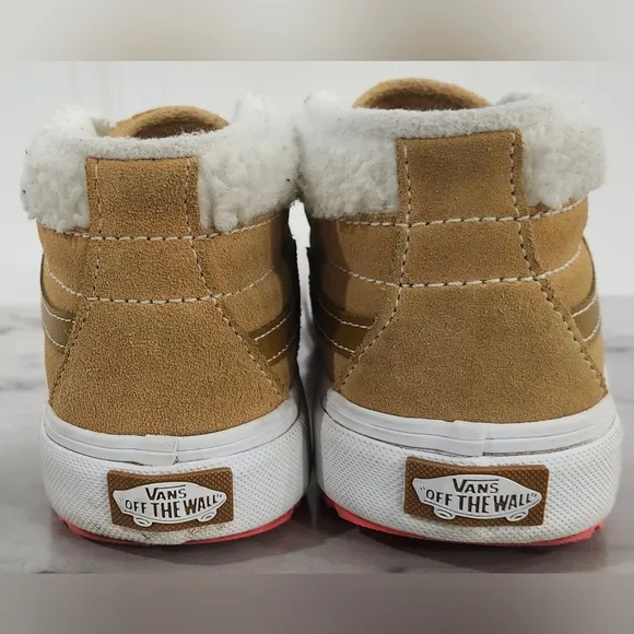 Vans Junior tan SK8-Mid Reissue V MTE-1 Shoes sneakers kid's size 2.5