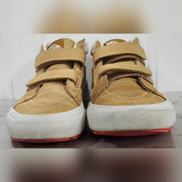 Vans Junior tan SK8-Mid Reissue V MTE-1 Shoes sneakers kid's size 2.5