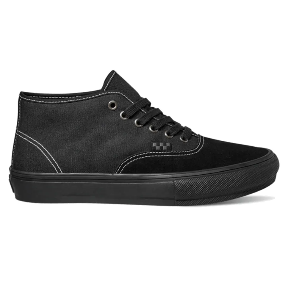 Vans Skate Authentic Mid Blackout Shoes