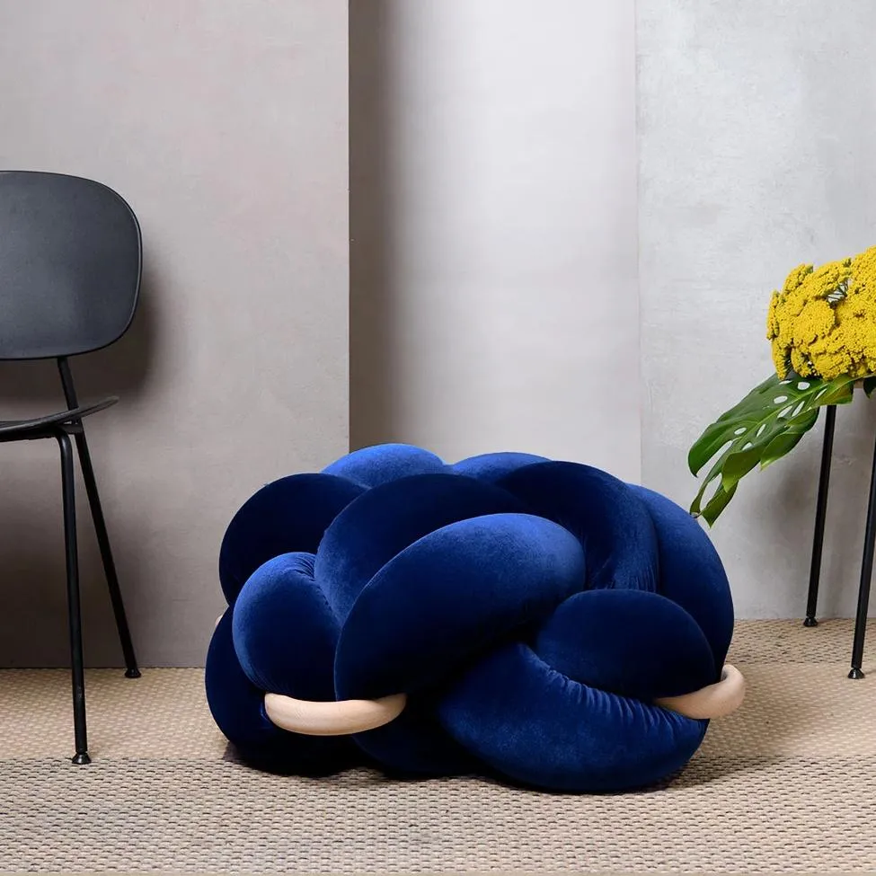 Velvet Knot Floor Cushion
