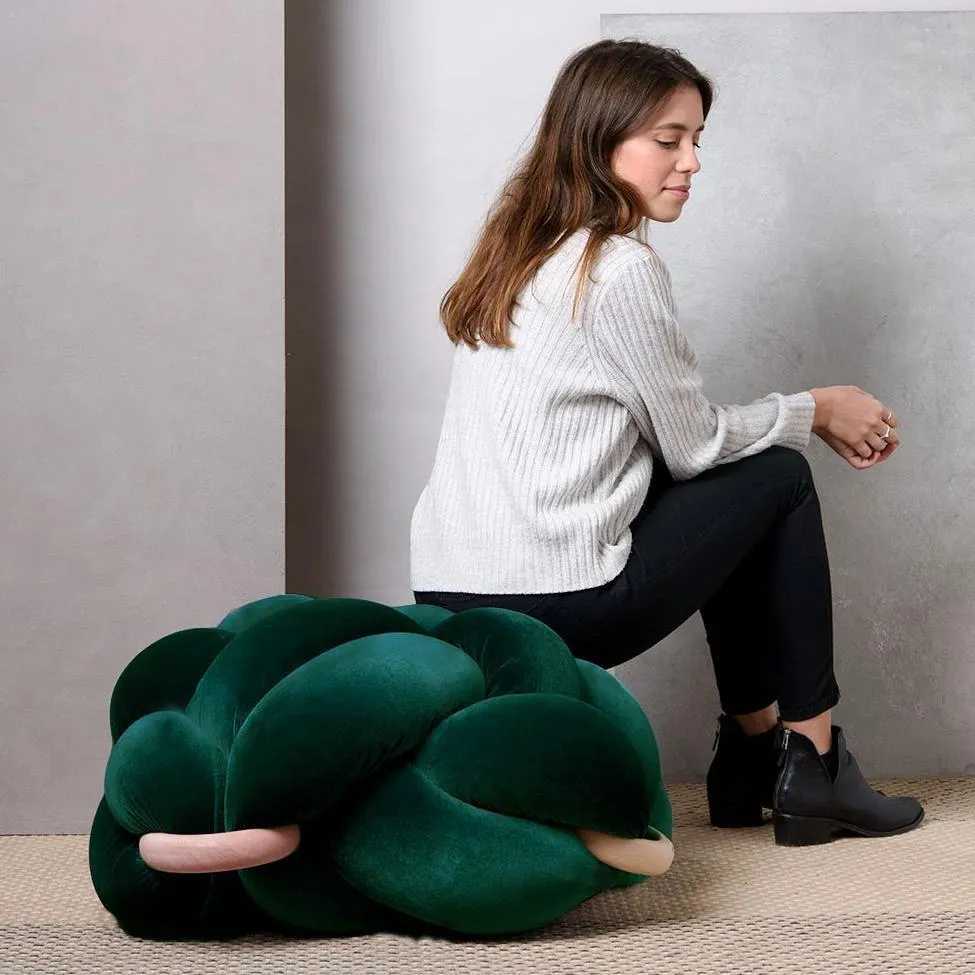 Velvet Knot Floor Cushion