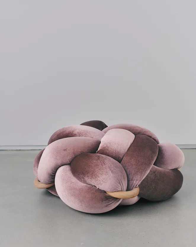 Velvet Knot Floor Cushion