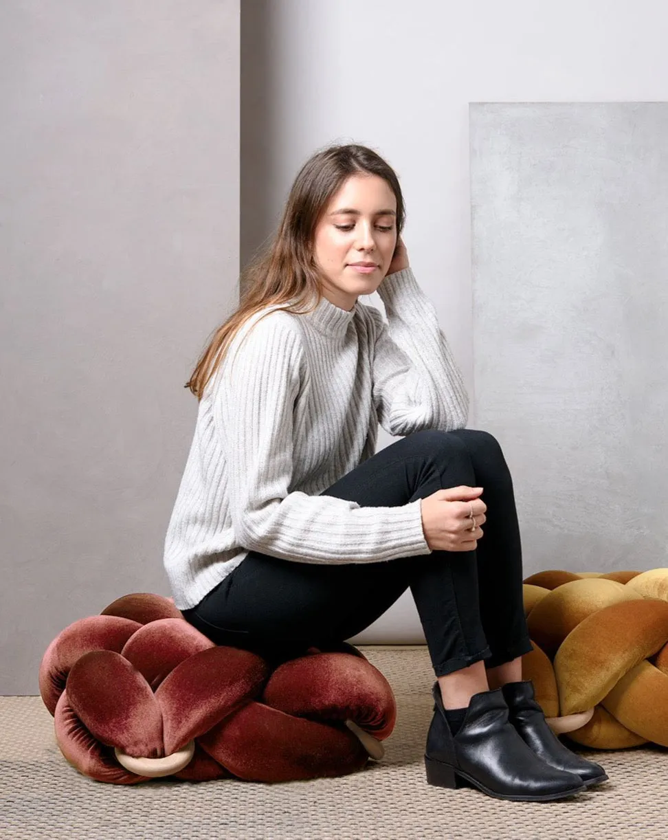 Velvet Knot Floor Cushion