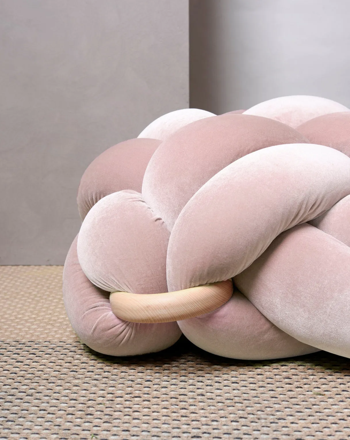 Velvet Knot Floor Cushion