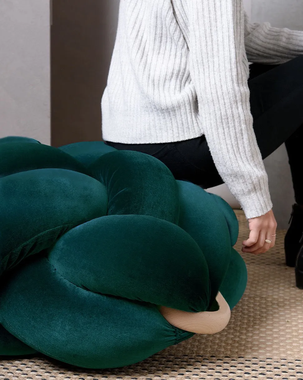 Velvet Knot Floor Cushion