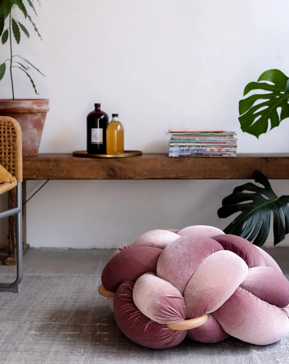 Velvet Knot Floor Cushion