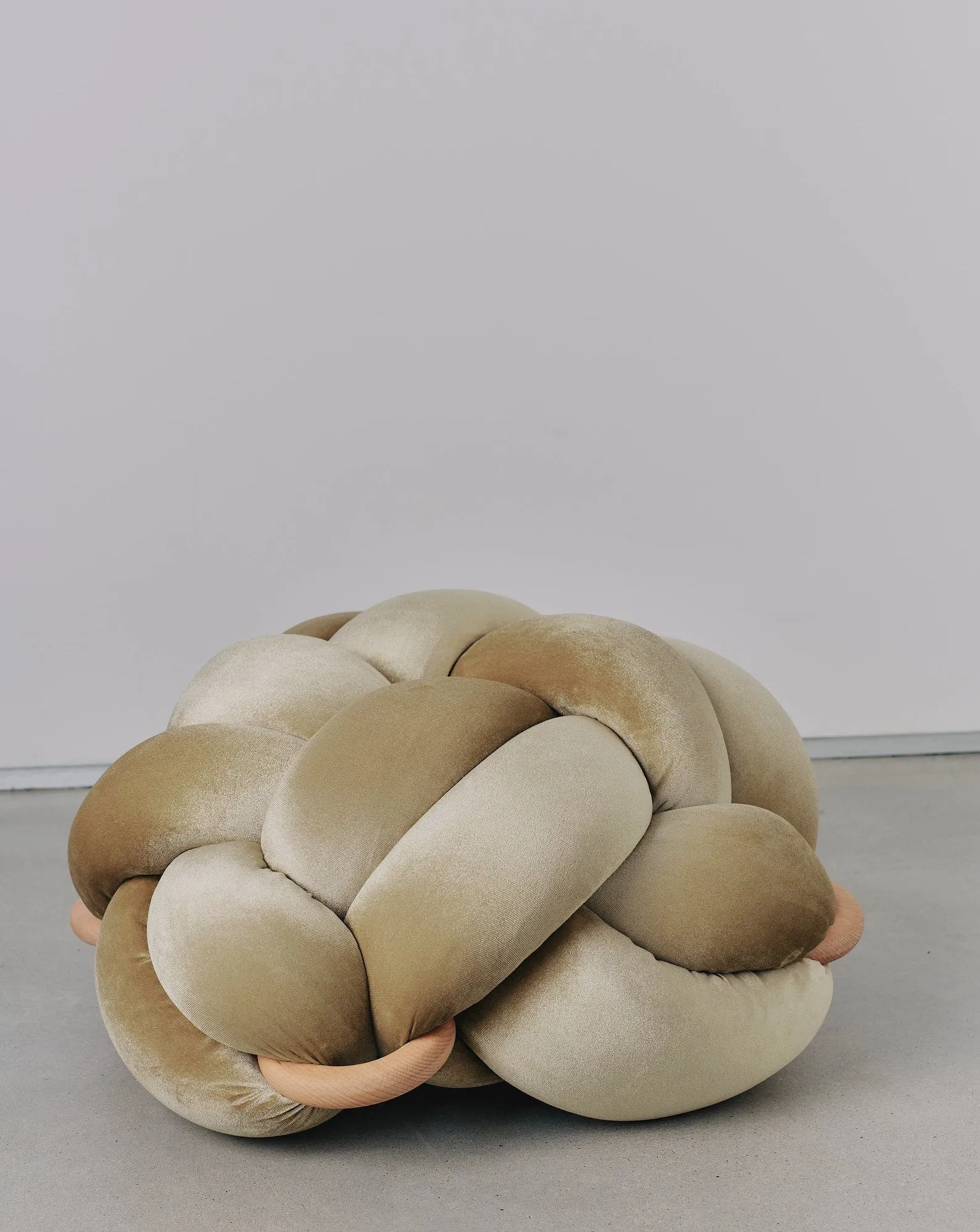 Velvet Knot Floor Cushion