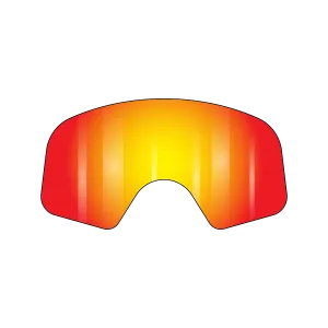 VonZipper Beefy Spare Lexan Lens - Clear Chrome Orange