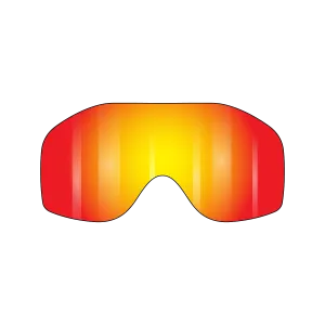 VonZipper Sizzle Spare Lexan Lens - Clear Chrome Orange