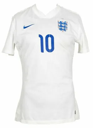 Wayne Rooney Game Used 2014 International Shirt and Ticket Authentic Team LOA