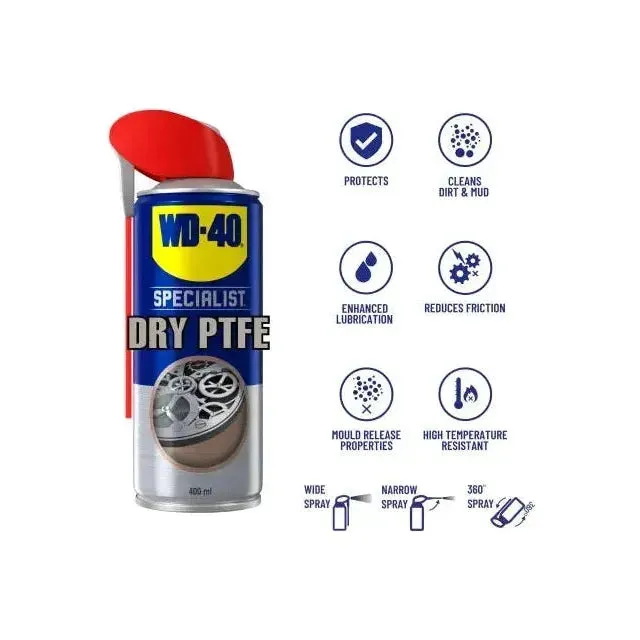 WD-40 Specialist Dry Lubricant with PTFE - 400ml