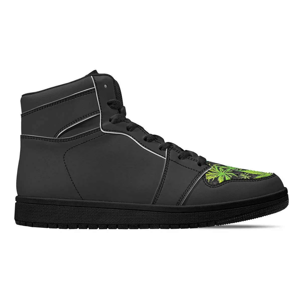 Winter Leaf Sneakers - Black