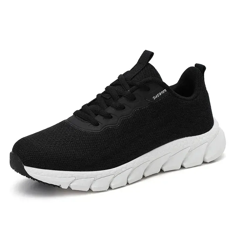 Women Flying Weave Breathable Soft Casual Sneakers Ladies Non-Slip Jogging Shoes Fashion Lightweight Running Shoes