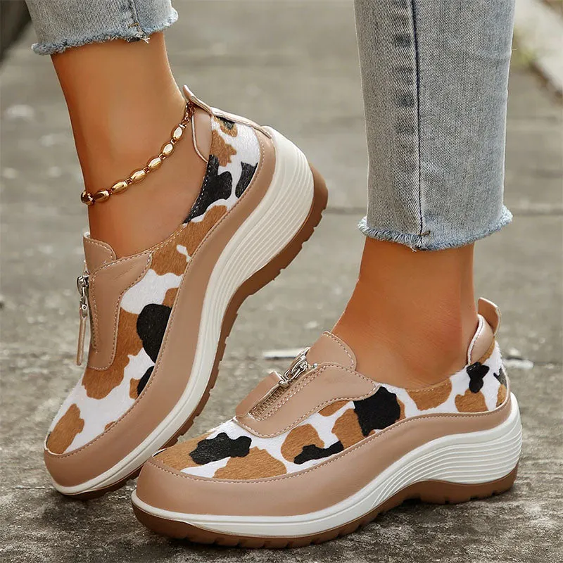 Women's Cow Print Shoes