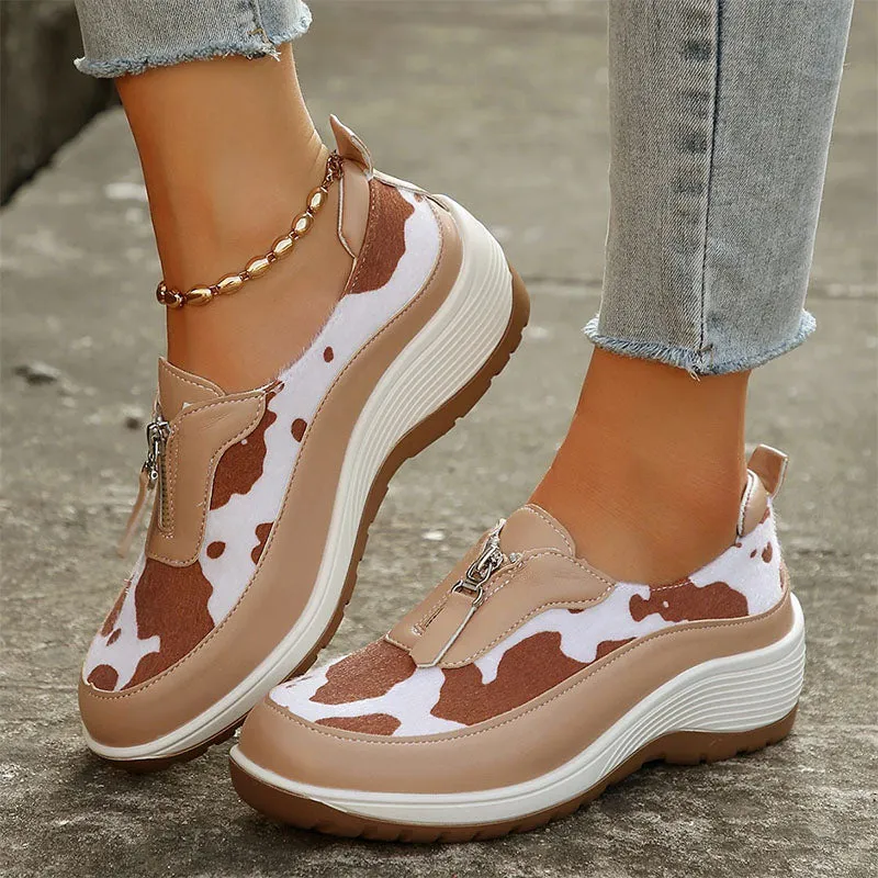 Women's Cow Print Shoes