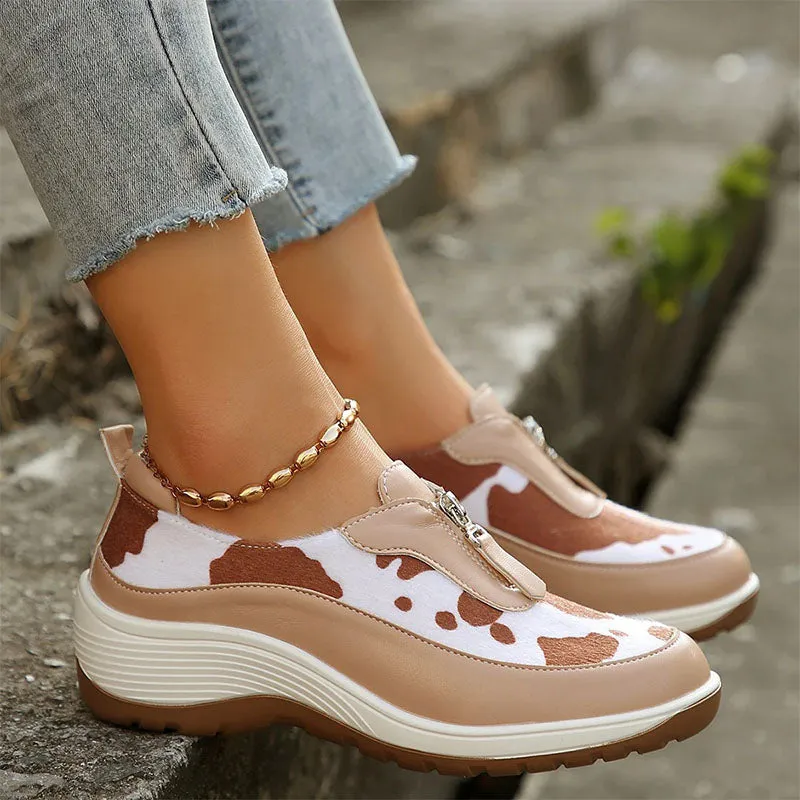 Women's Cow Print Shoes