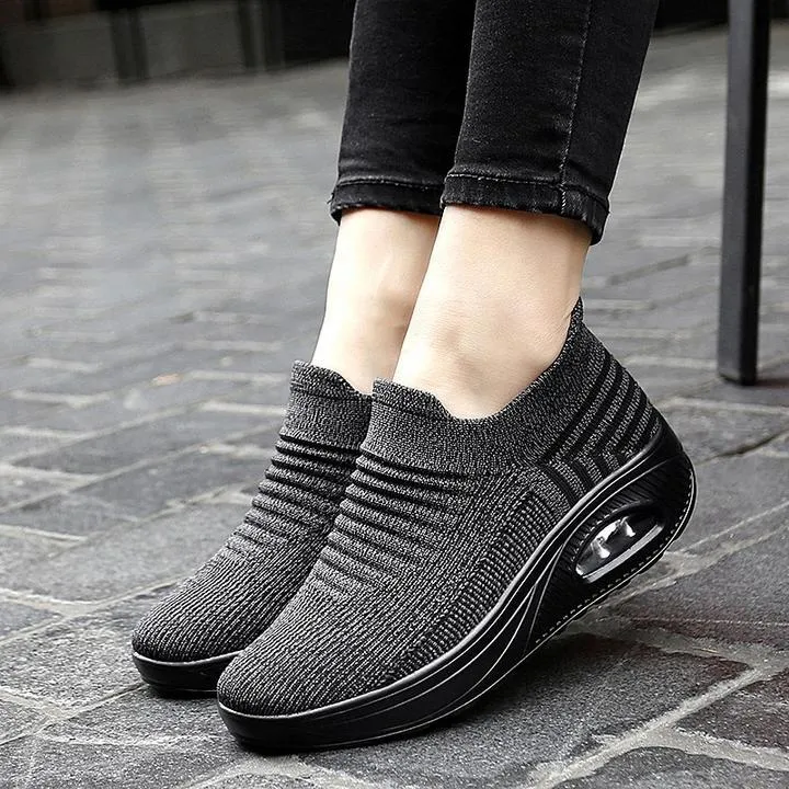Women's Elastic Stretchable Breathable Walking Shoes