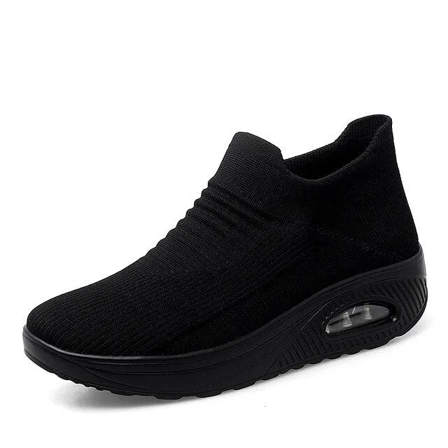 Women's Elastic Stretchable Breathable Walking Shoes