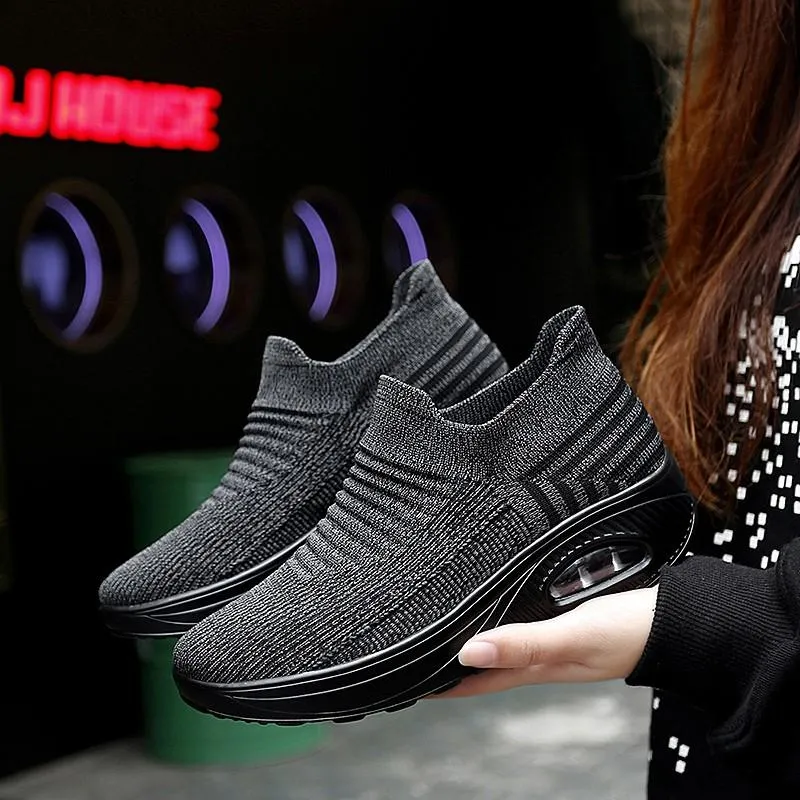 Women's Elastic Stretchable Breathable Walking Shoes
