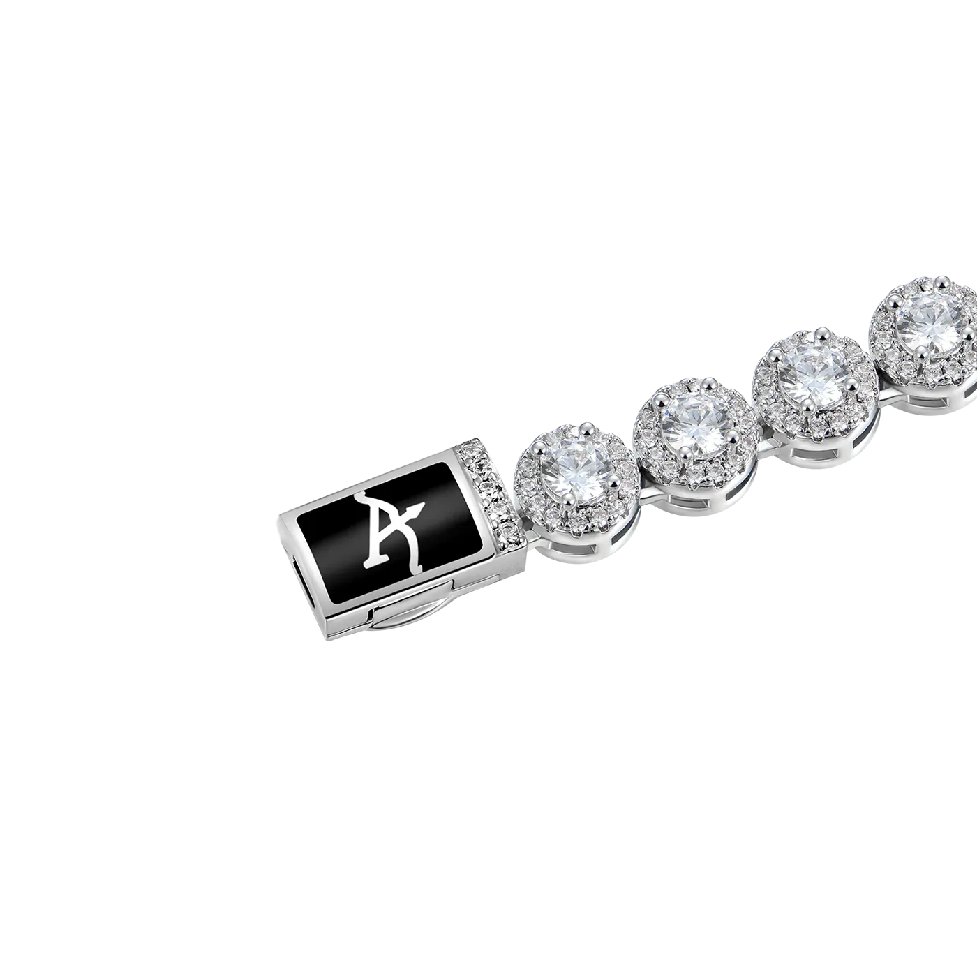 Women's Round Cut Clustered Tennis Bracelet - 7mm