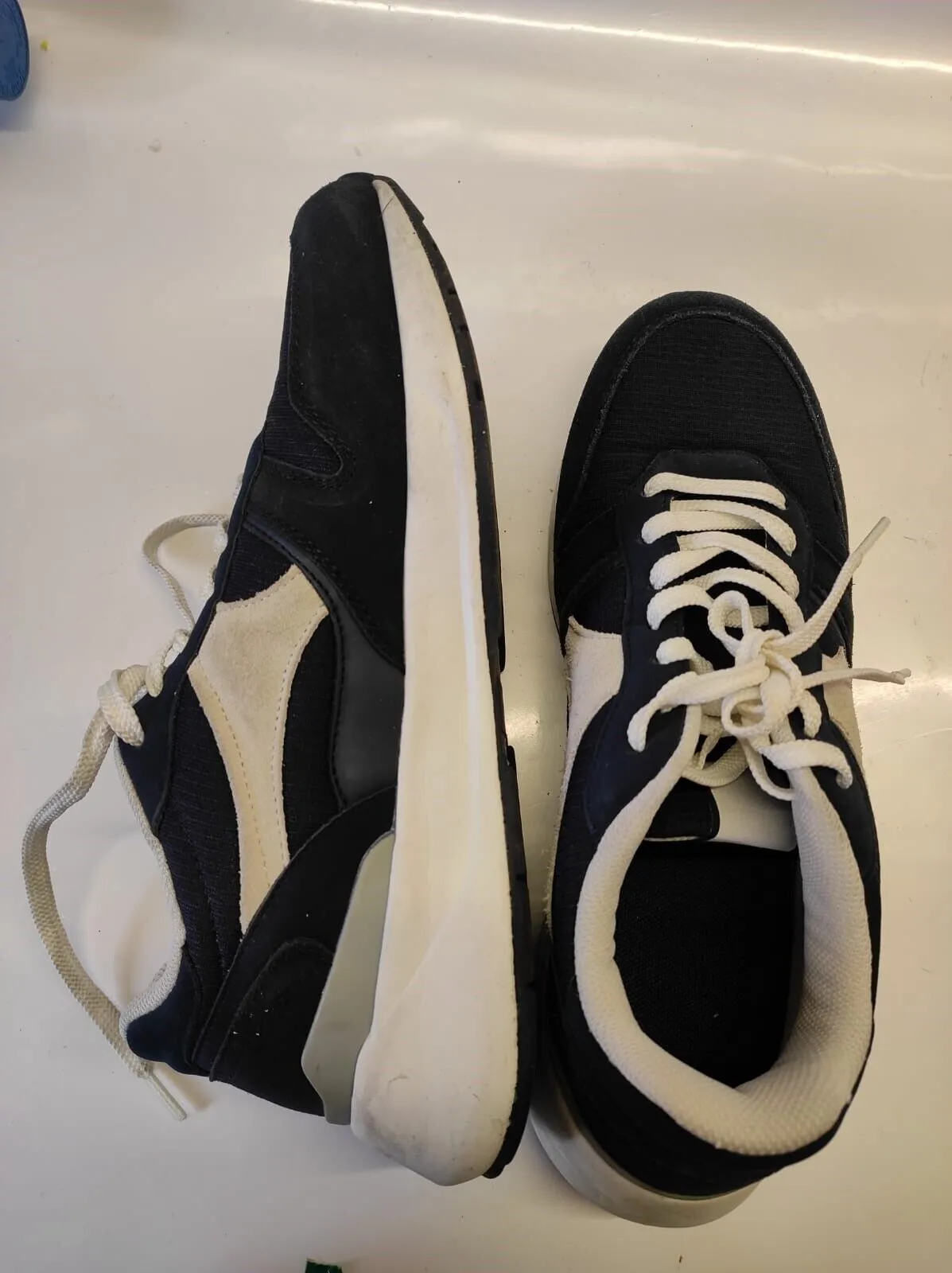 Zara sneakers sock black tennis shoes EU 43